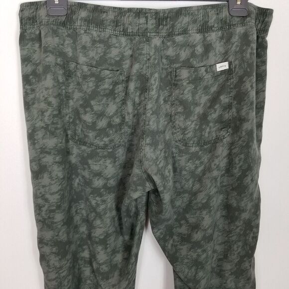 Orvis Women Plus  Tencel Jogger Pants Sz 2XL Green Printed Drawstring Casual - Picture 5 of 7
